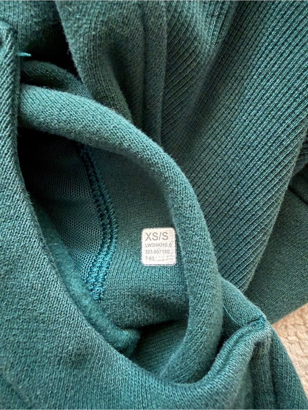 Lululemon Scuba Oversized Funnel Neck Half Zip Storm Teal XS/S - Picture 5 of 5